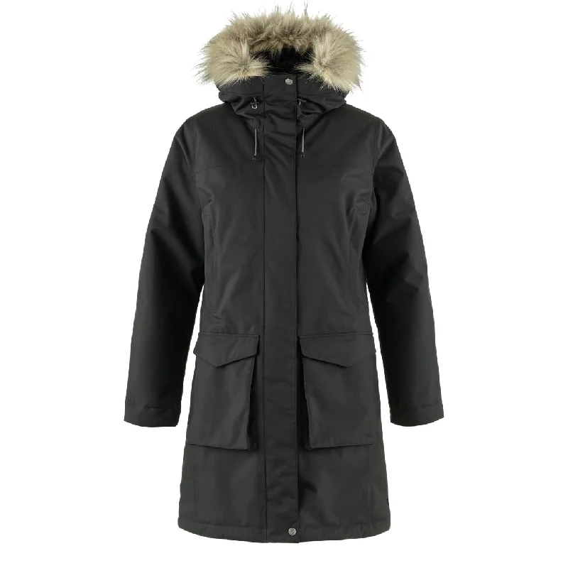 Winter Jacket-Fjallraven Womens Nuuk Lite Parka Black