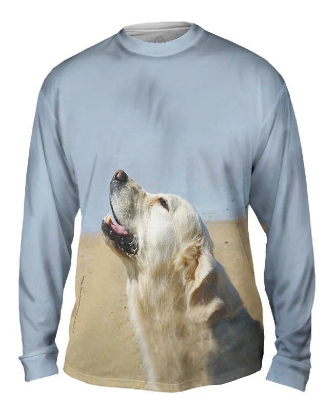 Zip-Up Long Sleeve-Was That A Plane Golden Lab