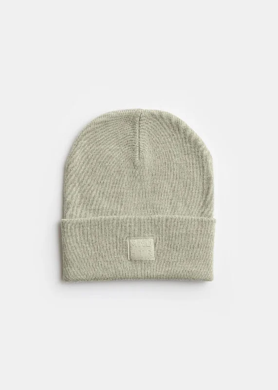 Snapback Hat-Adult Mad Hatter Knit Cuff Beanie - Sage