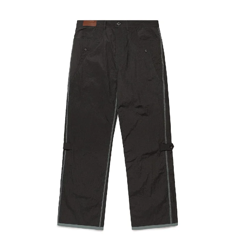 Fleece Pants-CRACKED NYLON INSIDE-OUT TROUSER