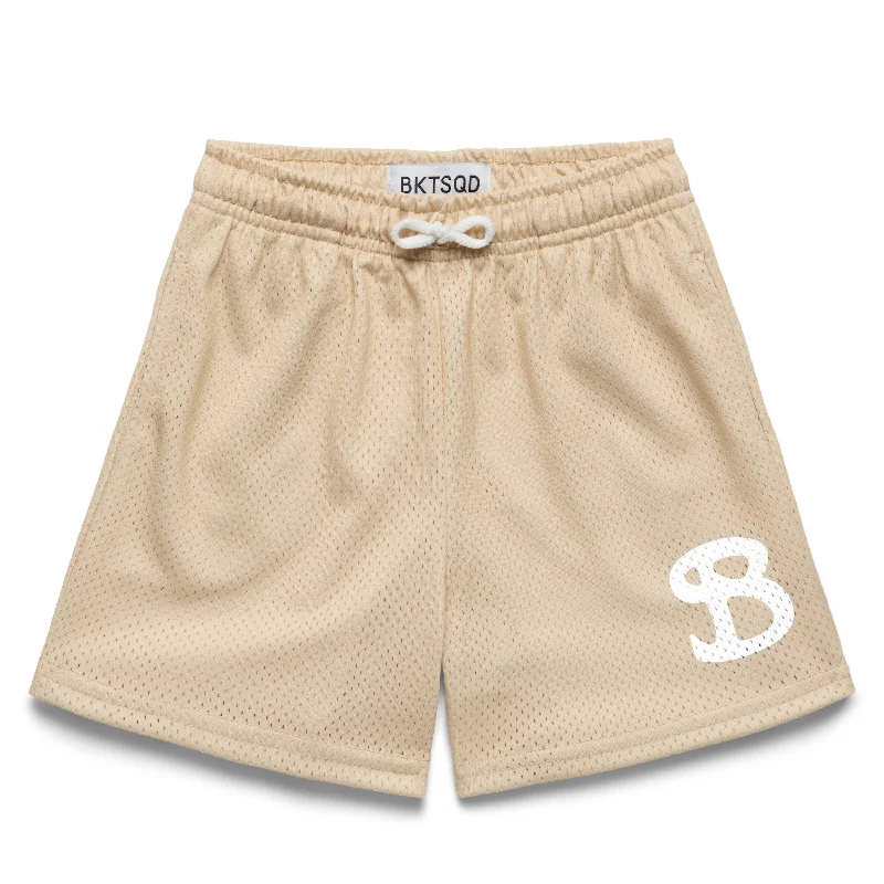 Trendy Shorts-TOASTED CREAM SOLID YOUTH SHORTS