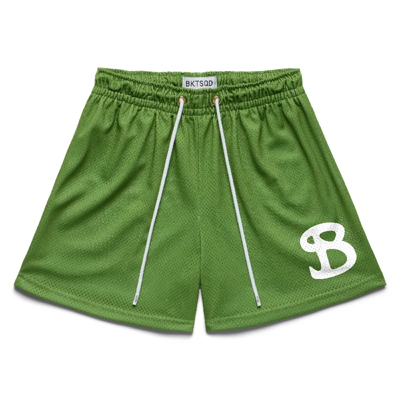 Adventure Shorts-MOSS GREEN SOLID SHORTS