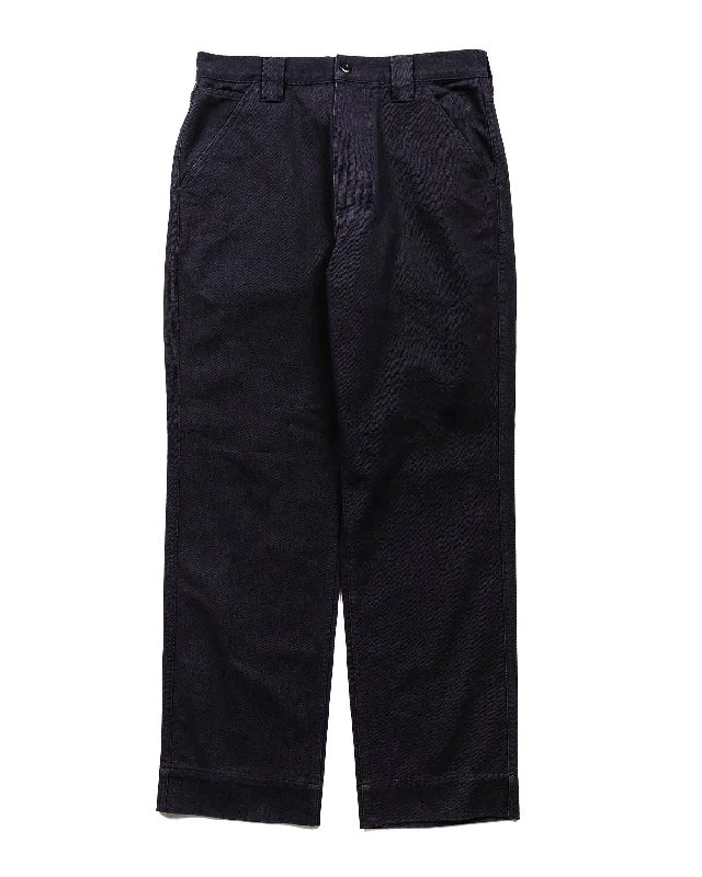 Casual Pants-MHL Dropped Pocket Trouser Soft Cotton Drill Faded Ink