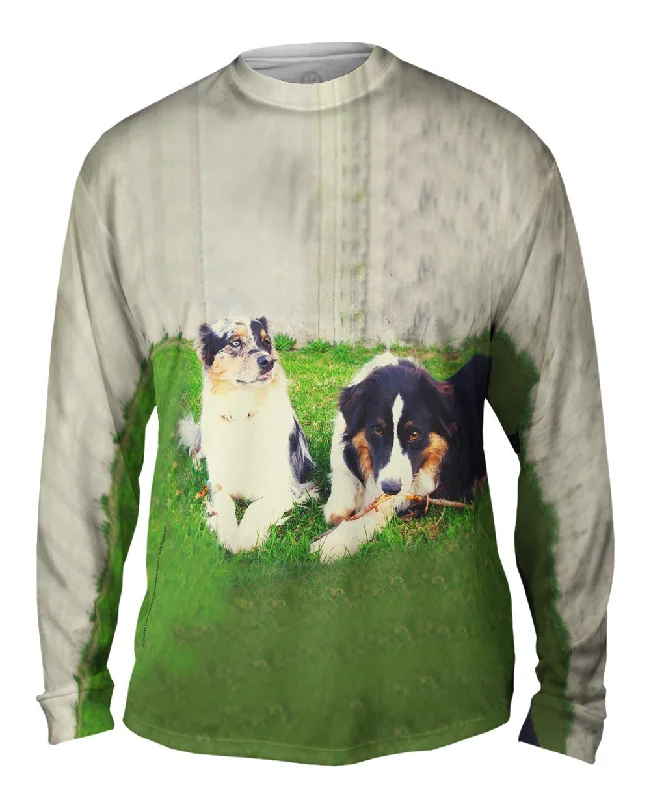 Layered Long Sleeve-Two Doggy Friends