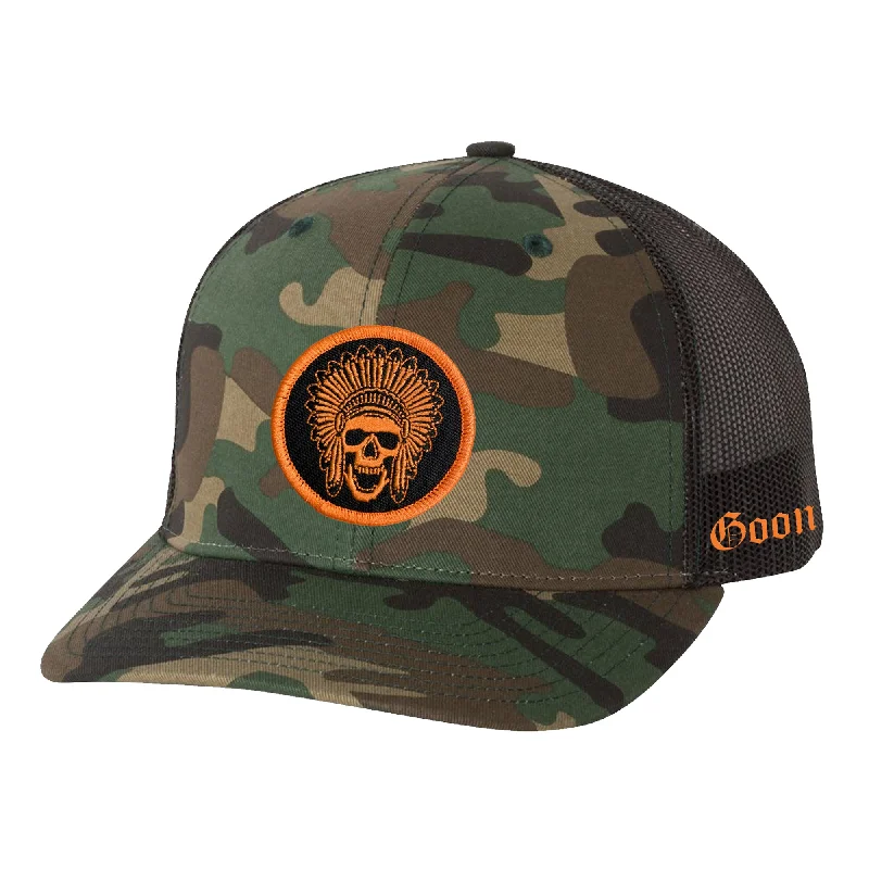 Warm Beanie Hat-Hi Vis Goon Squad Hat- Army Camo/Black