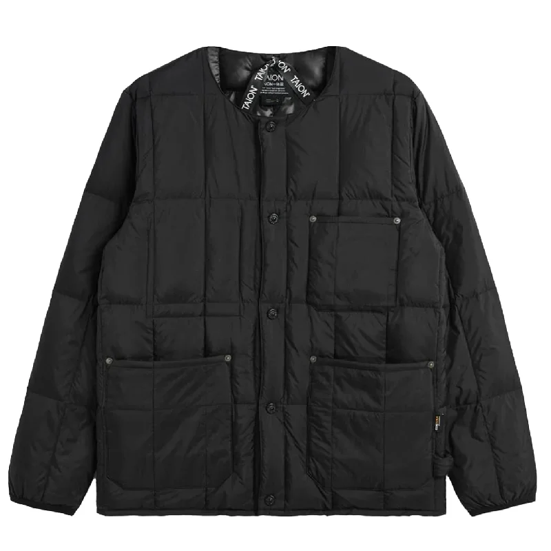 Warm Jacket-Taion Work Crew Neck Down Jacket Black