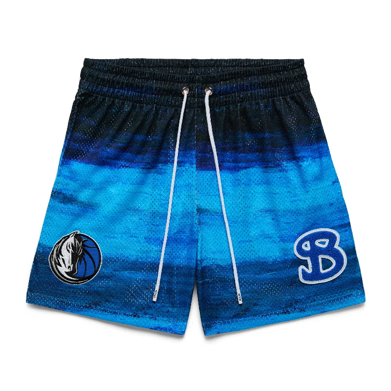 Relaxed Style Shorts-NBA x BKTSQD DALLAS MAVERICKS SKY SHORTS