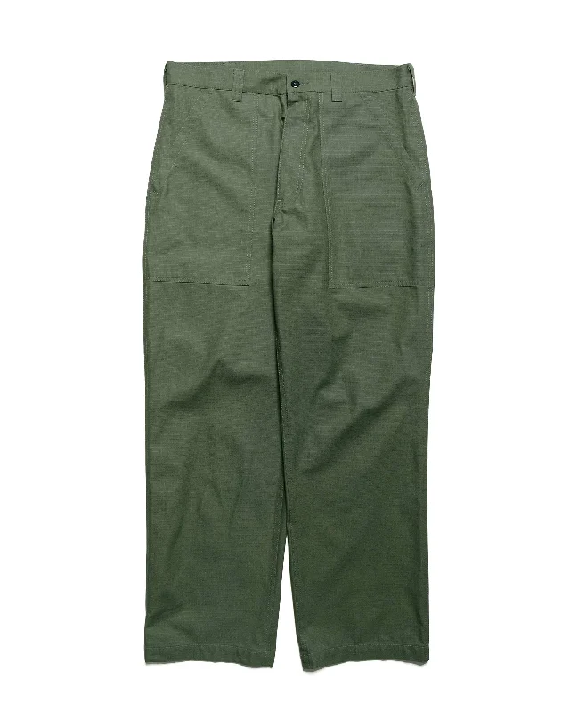 Slim Fit Pants-Randy's Garments Utility Pant Cotton Ripstop Olive