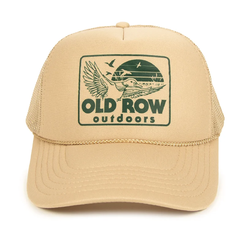 Vintage Snapback Hat-Old Row Outdoors Duck Badge Trucker Hat