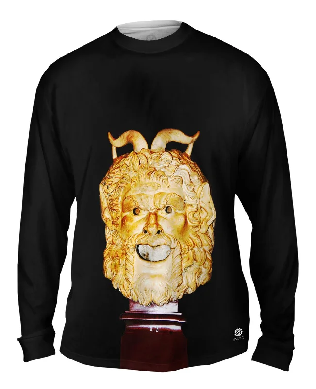 Casual Long Sleeve Top-Musei Capitolini - "Masque de satyre" (1748)