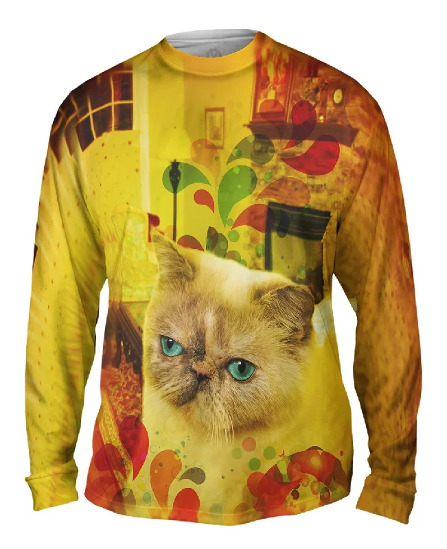 Sporty Long Sleeve Top-Wise Exotic Cat