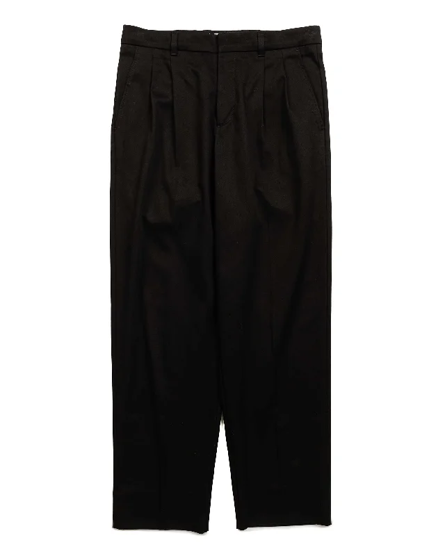 Zip Pocket Pants-Norse Projects Christopher Gabardine Trouser Black