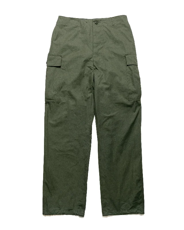 Relaxed Fit Pants-The Real McCoy's MP22004 Trousers, Man's, Combat, Tropical (Model 220) Olive