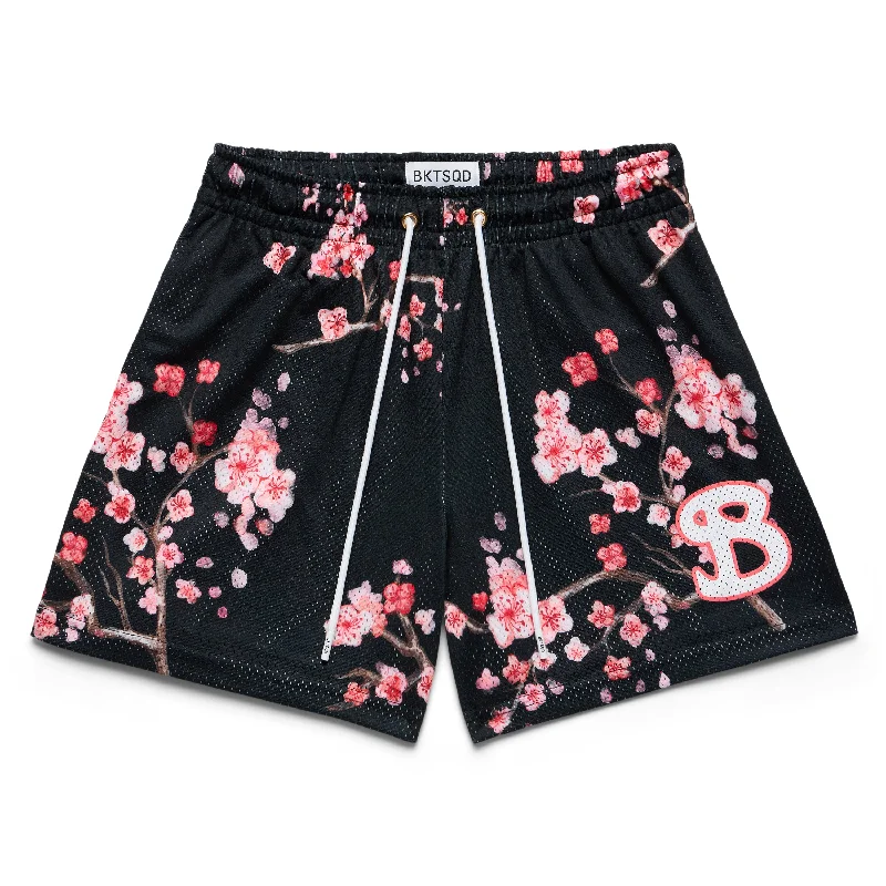 Functional Shorts-CHERRY BLOSSOM SHORTS