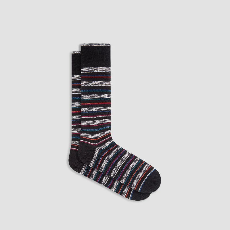 Compression Socks-Striped Mid-Calf Socks