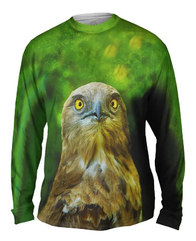 Long Sleeve Raglan-Yellow Eye Hawk