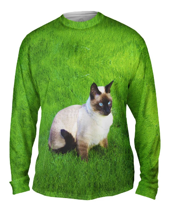 Modern Long Sleeve-Tranquil Siamese Cat