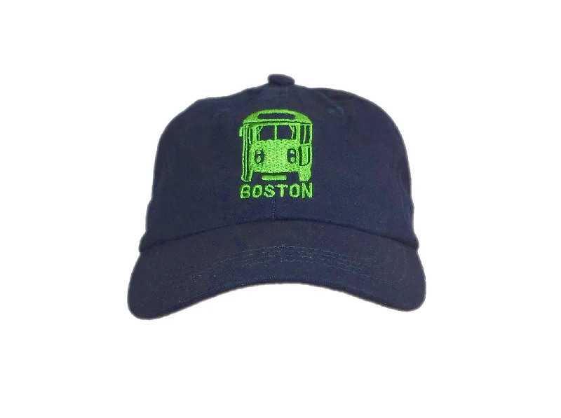 Military Hat-Kids' MBTA Green Line Trolley Baseball Cap (Navy Blue)