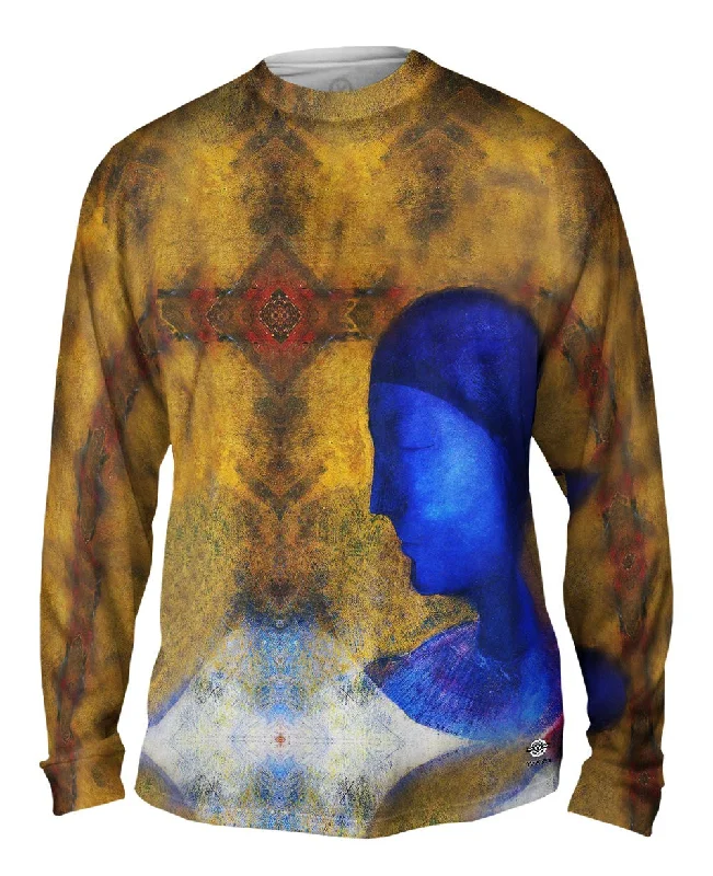 Lightweight Crew Long Sleeve-Odilon Redon - "The Golden Cell" (1892)