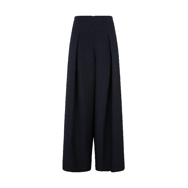 Utility Pants-Emporio Armani Tailored Cotton Jacquard Trouser