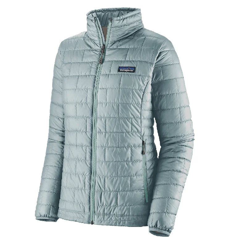 Athletic Jacket-Patagonia Womens Nano Puff Jacket Thermal Blue