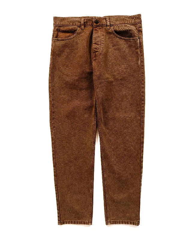 Flared Pants-Carhartt W.I.P. Newel Pant Tamarind Worn Washed