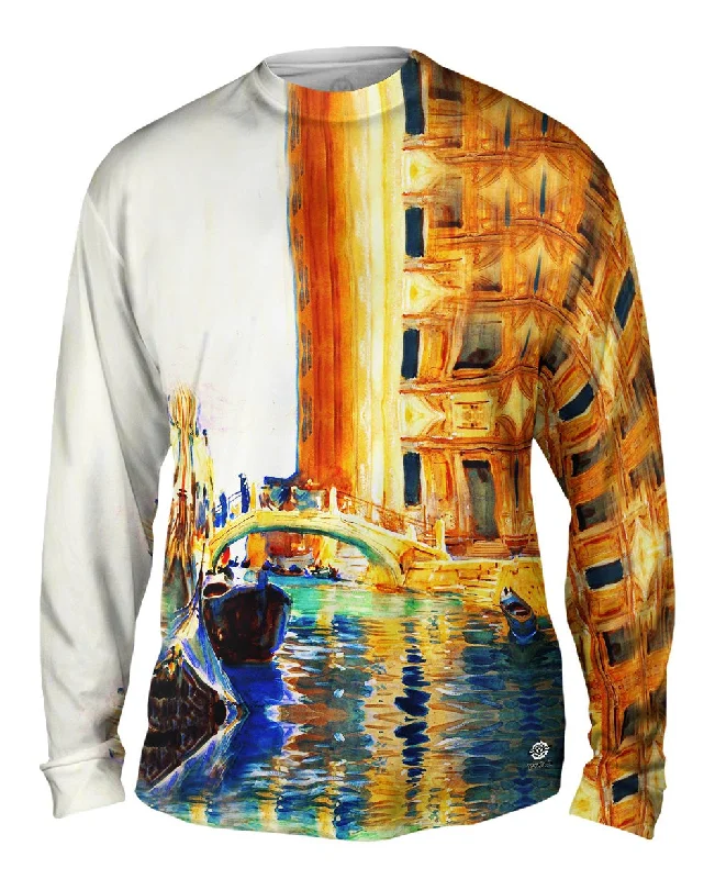 Crew Long Sleeve-John Singer Sargent - "Ponte San Giuseppe Di Castello Venice"