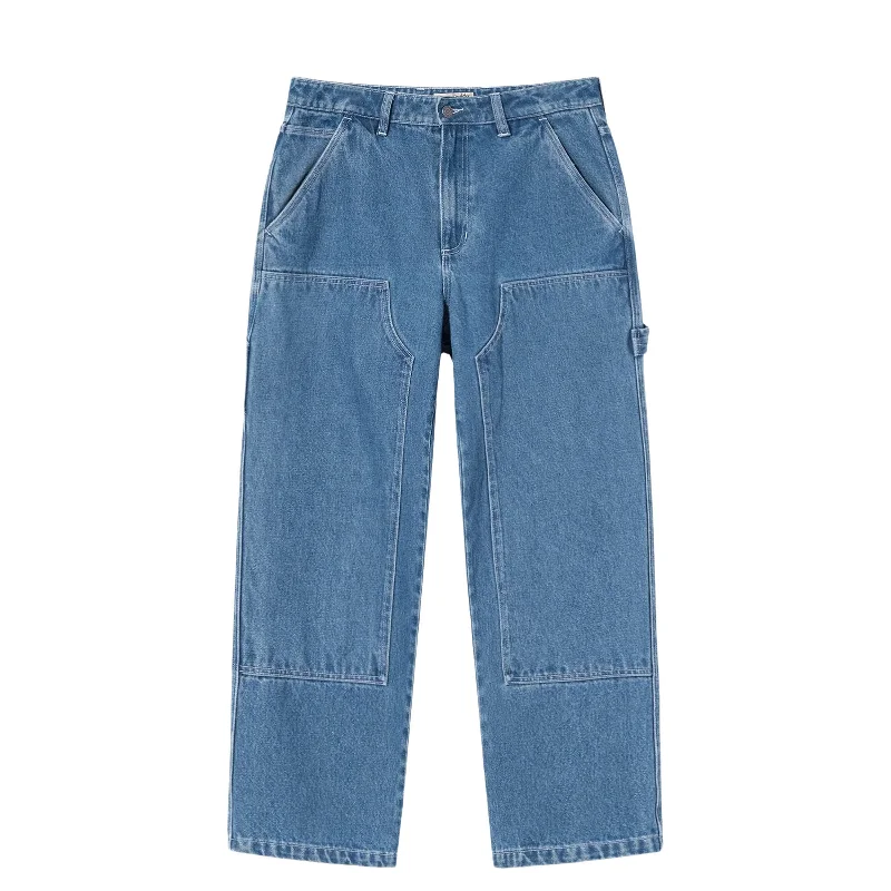 Button Fly Pants-WORK PANT DENIM