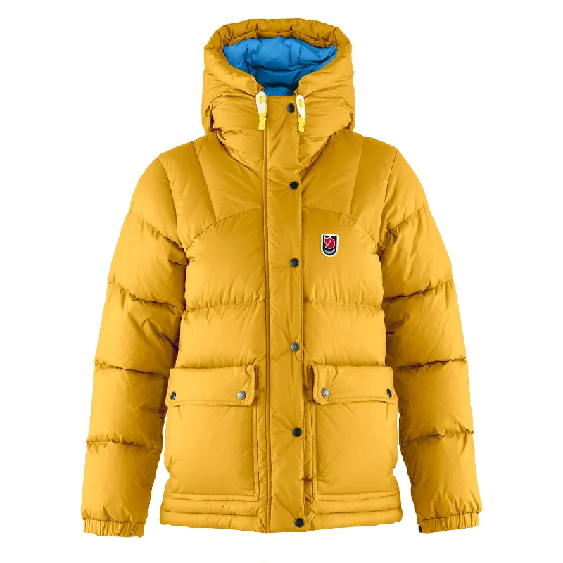 Sports Jacket-Fjallraven Womens Expedition Down Lite Jacket Mustard Yellow / UN Blue