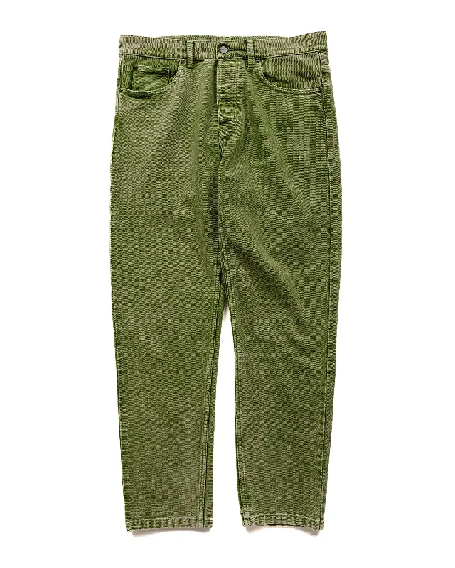 Wool Pants-Carhartt W.I.P. Newel Pant Kiwi Worn Washed