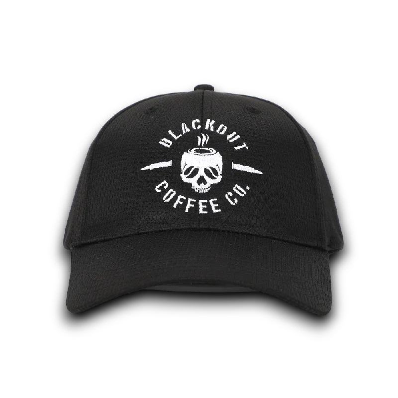 Elegant Hat-TACTICAL OPS BLACKOUT COFFEE FITTED HAT