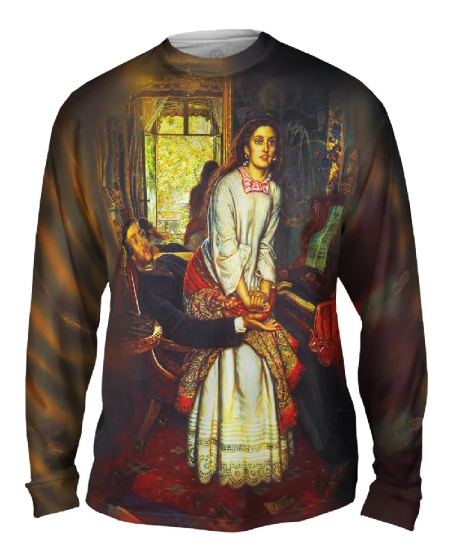 Hooded Long Sleeve Shirt-William Holman Hunt - "The Awakening Conscience" (1853)