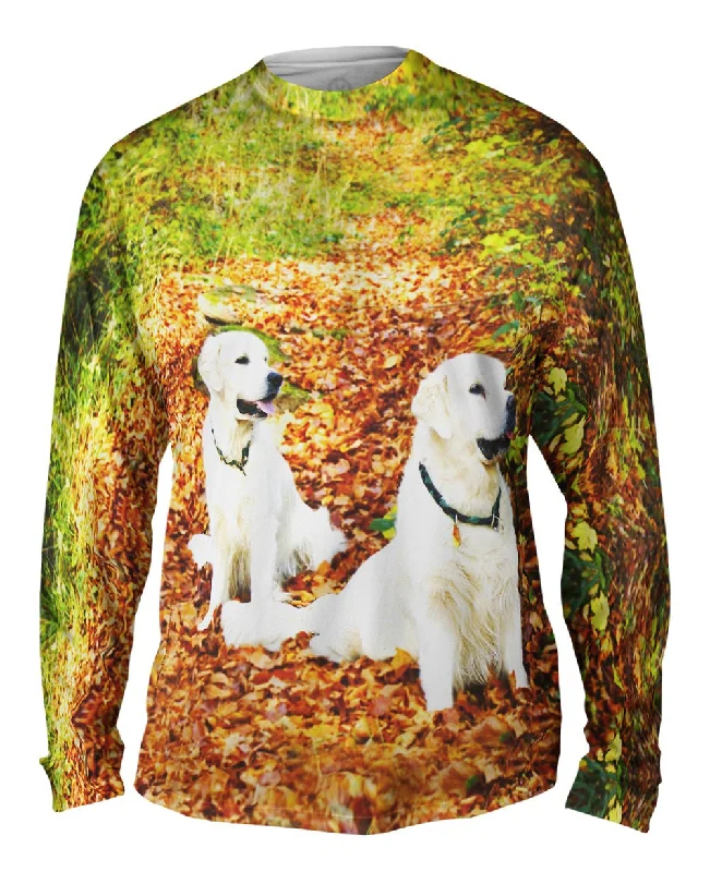 Wool Long Sleeve-White Labs Among Leaves