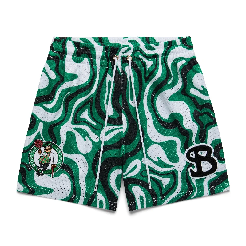 Gym Gear Shorts-NBA x BKTSQD BOSTON CELTICS TIDAL SHORTS