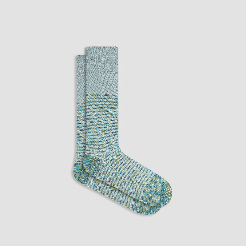 Seamless Socks-Shadow Striped Mid-Calf Socks