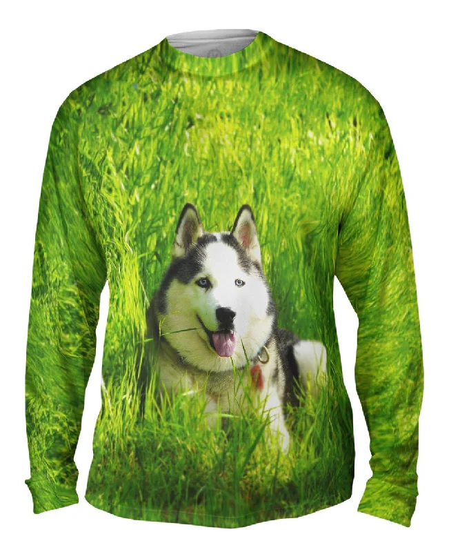 Zip Long Sleeve Shirt-Warm Sunshine Husky