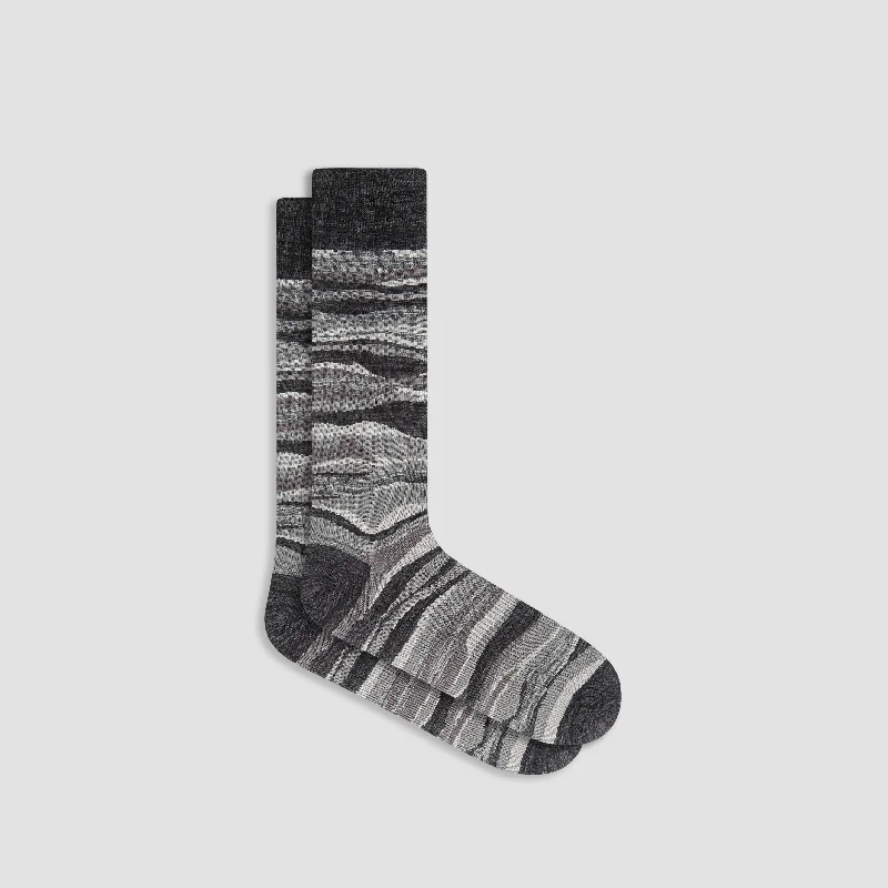 Ankle Socks-Wave Mid-Calf Socks