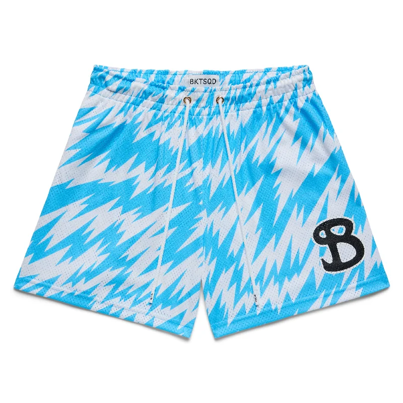 Summer Shorts-THUNDERBOLT SHORTS - BLUE BOLT