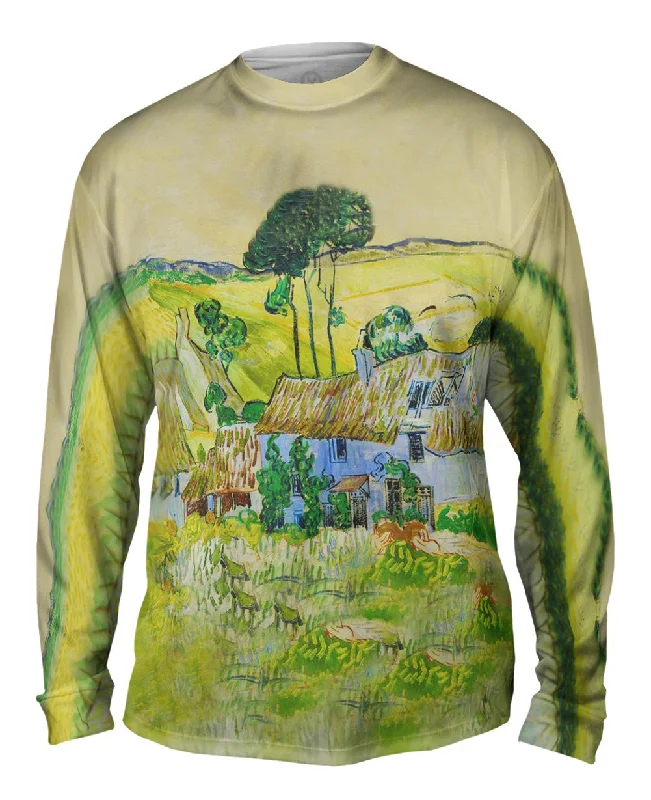 Thermal Pullover Long Sleeve-Van Gogh -"Farms Near Auvers" (1890)