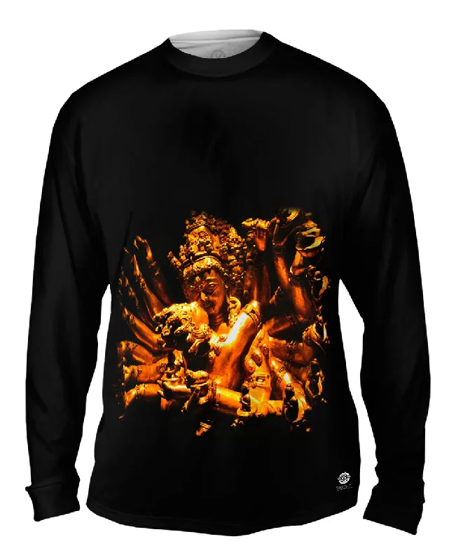 Performance Long Sleeve-"Gold Love God Statue"