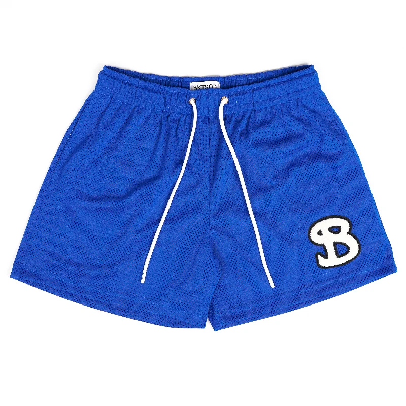 Beach Shorts-CLASSIC CHENILLE SHORTS - BLUE