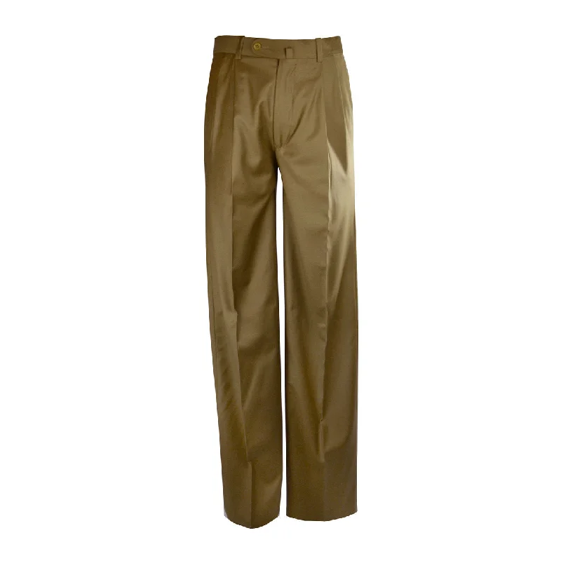 Trendy Pants-Newport Tobacco - Pleat Front Trouser