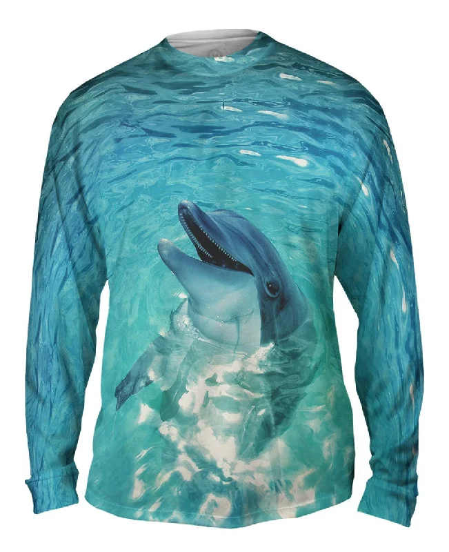 Cold Weather Long Sleeve-Vintage Dolphin