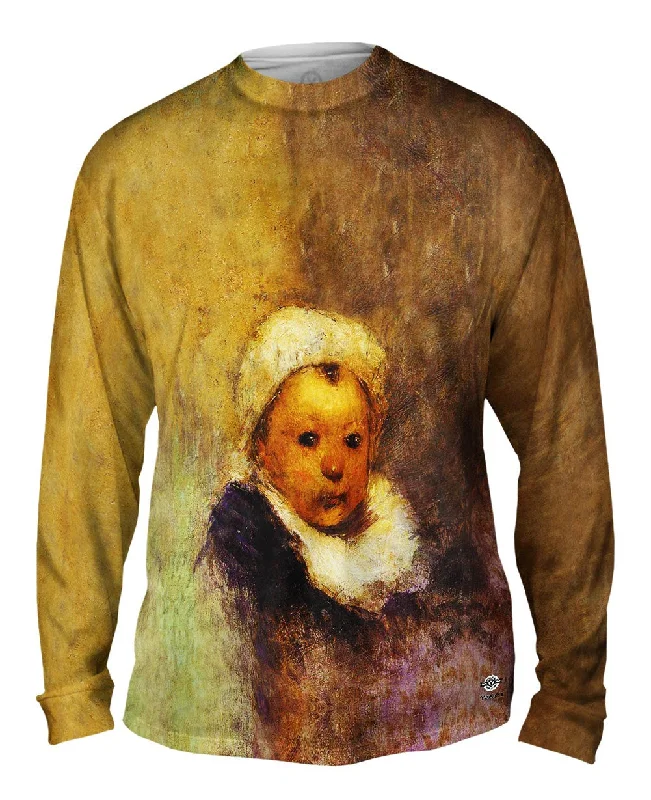 Long Sleeve Pullover-Paul Gauiguine - "Portrait Of A Child Aline Gauguine"