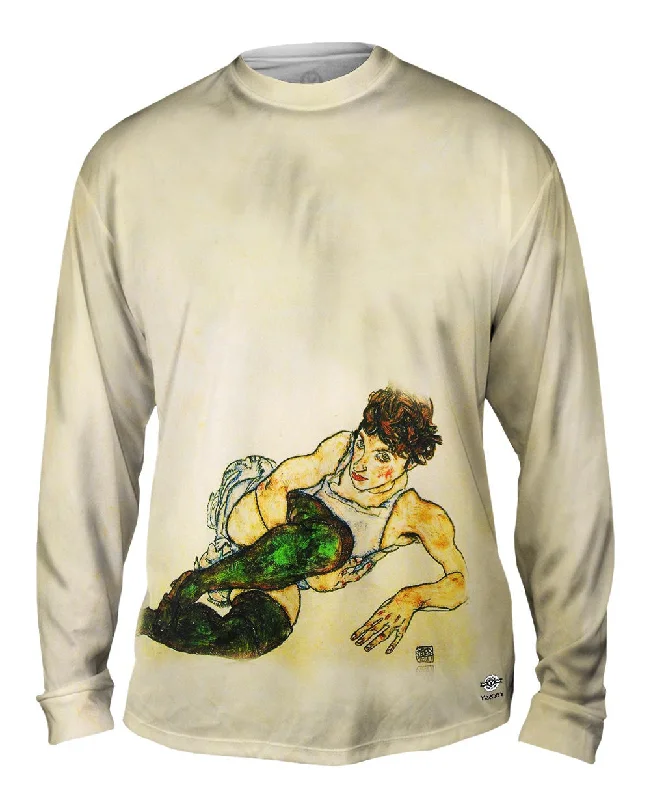 Long Sleeve Raglan-Kenyon Cox - "Green Stockings"