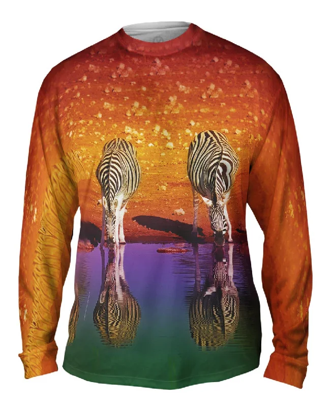 Full Sleeve T-shirt-Zebra Lake