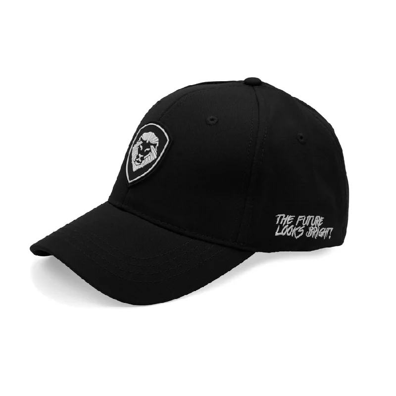 Trendsetting Hat-VT Shield Logo Future Looks Bright Black & White Snapback Hat