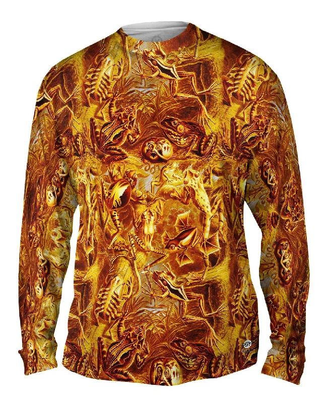 Sporty Long Sleeve-Ernst Haeckel - "Batrachia Orange" (1904)