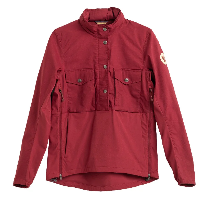 Cold Protection Jacket-Fjallraven x Specialized Womens Raven Anorak Pomegranate Red