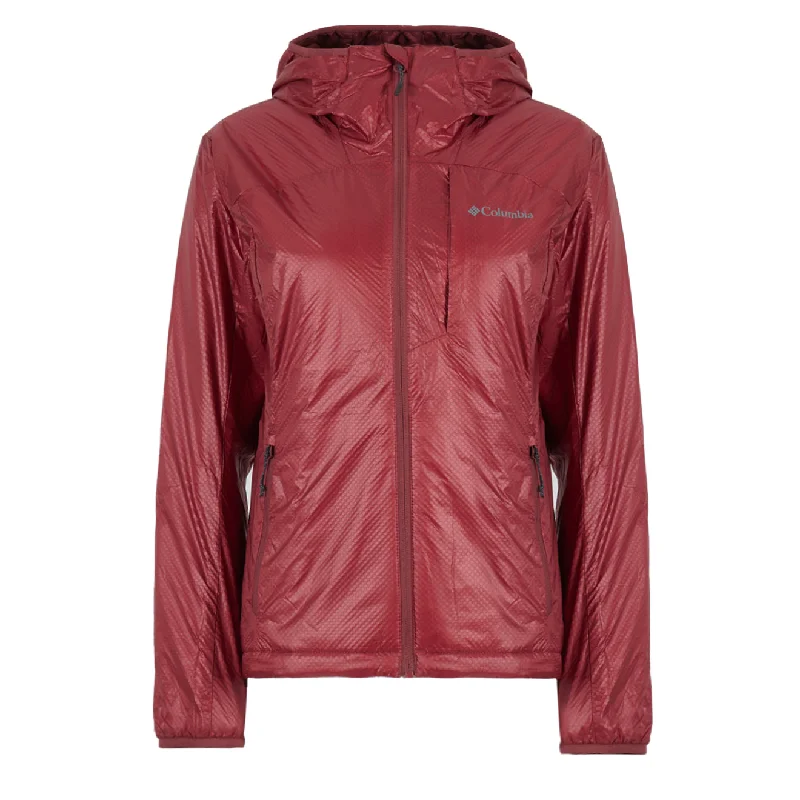 Waterproof Rain Jacket-Columbia Womens Arch Rock Double Wall Elite Insulated Jacket Beetroot